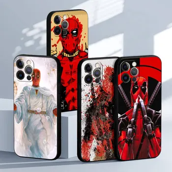Marvel Deadpool Anti Hero silikoninis dėklas, skirtas Apple iPhone 13 12 11 Pro Max 7 8 12Mini XS XR X 5 5S SE 6 6S Plus telefono dangtelis