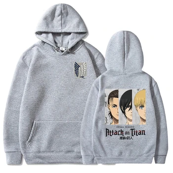 Attack On Titan Anime Hoodie Wings of Freedom Japanese Anime Hoodie Anime Inspired Hoodie Harajuku Pullover Tops Streetwear