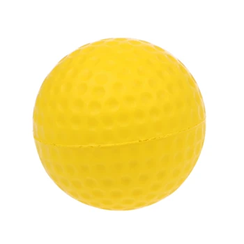 77HC Geltonas putų golfo kamuoliukas Golfo treniruotės Minkštų putų kamuoliukai Treniruočių kamuolys