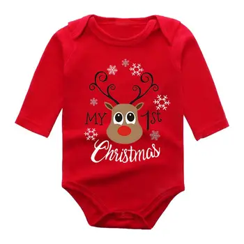 Kūdikių kalėdiniai drabužiai Žieminiai drabužiai Drabužiai naujagimiui Kvėpuojanti Padėkos dienos kalėdinė apranga 0-18 mėnesių