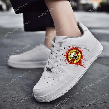 Guns N Roses AF Basketball Mens Womens Sports Running High Quality Flats Force Sneakers Lace Up Mesh Customized Made Shoe White
