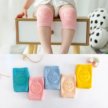 Naujagimis Ruduo Terry Kūdikių kojinės Alkūnės Pagalvėlės Mažylis Ropojantis Kelio pagalvėlės Kūdikiai Vaikai Kelio pagalvėlės Besišypsantis veidas Kelio pagalvėlės