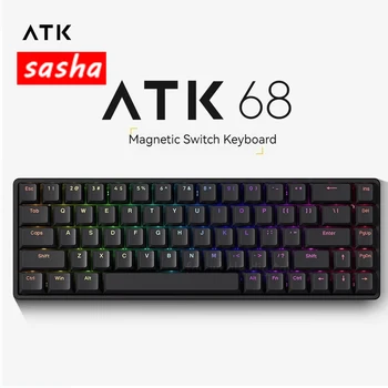 ATK ATK68 žaidimų klaviatūra Magnetinis jungiklis SMART SPEED X Quick Trigger aliuminio lydinio mechaninė klaviatūra RGB PC Gamer Varolant