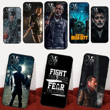 The Walking Dead Dead City telefono dėklas, skirtas iPhone 15 14 13 12 11 Pro Max Mini X XS XR 6 7 8 Plus SE 2020 2022 galinis dangtelis
