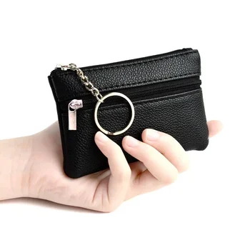 Makarono spalva Nauja vienspalvė moteriška piniginė miela paprasta mini raktų krepšys mada mažas šviežias mažas kortelių krepšys