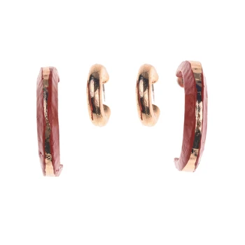 ZA 2019 Madingi dideli pusapvaliai metaliniai auskarai moterims Spalvingi geometriniai moterų lašų auskarai Mada