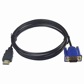 1.8M/3M Su HDMI suderinamas kabelis į VGA 1080P HD su garso adapteriu Kabelis VGA kabelis Dropshipping kištukas Neslystantis Desig Anti-wear