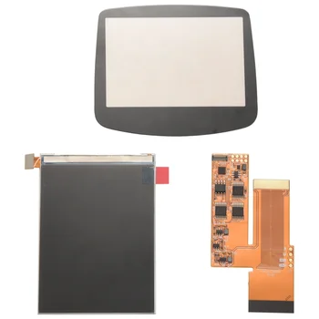 Pakaitinis IPS LCD ekranas su juostele kabelio ekrano dangtelio taisymo visas rinkinys GameBoy Advance GBA žaidimų konsolei