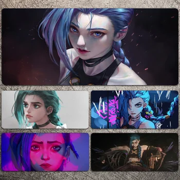 Hot game Jinx League Of Legends Mousepad Large Gaming Mouse Pad LockEdge Thickened Computer Keyboard Table Stal Mat