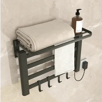 Be gręžimo Vonios rankšluosčių džiovinimo stovas Aliuminio lydinio elektrinis rankšluosčių stovas Sterilizavimas Vonios rankšluosčių šildytuvas