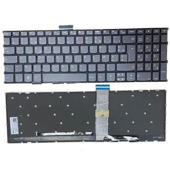 Nauja AZERTY prancūziška klaviatūra Lenovo IdeaPad 5-15ITL05 5-15IIL05 5-15ARE05 5-15ALC05 Apšviesta šviesa