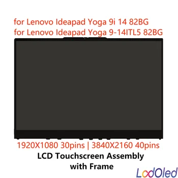 14.0'' FHD skirtas Lenovo Ideapad Yoga 9-14ITL5 82BG 5D10S39667 LCD ekranas Jutiklinio ekrano skaitmeninimo stiklo surinkimas 30pins/40pins 60Hz