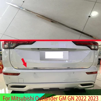 skirta Mitsubishi Outlander GM GN 2022 2023 m. nerūdijančio plieno uodegos vartų dangtelio apdaila Galinės bagažinės liejimo rėmelio stilius
