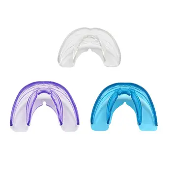Mėlyna violetinė rožinė dantų apsauga Naujas profesionalus silikoninis bokso guminis skydas Regbio suaugusieji vaikai