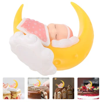 1Pc Torto ornamentas Vaikų gimtadienio torto puošmena Puikus fotografijos rekvizitas