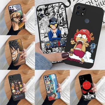 Case For Realme C25S Shell C25 C12 Phone Case One Piece Manga Luffy Zoro Back Cover Soft TPU Funda RealmeC25 S C 25 Cartoon Bags