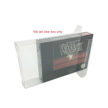 Skaidrus skaidrus PET dėžutės dangtelis SNES US versijai žaidimų kortelių saugojimo apsaugos surinkimo dėžutė Apsauginė dėžutė