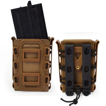 Elastic Soft Shell Clip Magazine Box 5.56/7.62 Tactical Quick Multi-function Molle Mag Pouch