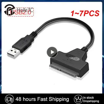 1~7PCS USB 3.0 Adapterio kabelis Kompiuterio kabelių jungtys USB 2.0 Sata kabelis iki 6 Gbps palaikymas Išorinis SSD kietasis diskas 22 Pin