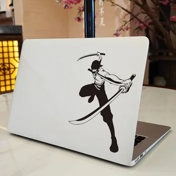 Swordsman Roronoa Zoro Anime Vinyl Laptop Decal for Macbook Air 13 15 Inch Pro 14 Retina Mac Cover Skin Cartoon Notebook lipdukas