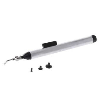 vakuuminis rašiklis su 3 siurbimo pagalvėlėmis Desoldering siurbimo rašiklio lydmetalio ištraukimo pašalinimas