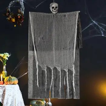 Grim Reaper Decoration Spooky Haunted House Deccor Realistic Halloween Hanging Ghosts Grim Reapers for Easy Installation Flying