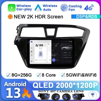 Android 13 skirta Hyundai i20 LHD 2015 2016 2017 2018 Automobilių radijas Belaidis Carplay grotuvas Navigacija Stereo GPS automatinis multimedijos vaizdo įrašas
