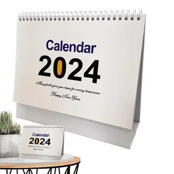 Table Top Decor Desk Calendar 2024 Standing Desktop Calendar-2024 Calendars Office Home Desk Decoration
