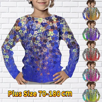 2023 Kasdieniai laisvalaikio marškinėliai Vaikiški drabužiai Nauji rudens žiemos vaikai Vintage ilgomis rankovėmis Įgulos kaklas TopBoys mados megztinis