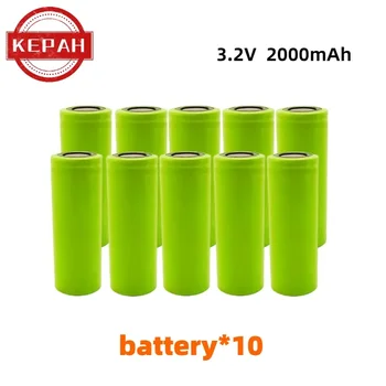 18500 2000mAh Li-Ion baterija, žalia, didelės talpos, didelės galios 3,2V įkraunama baterija, tinka skustuvams ir kt