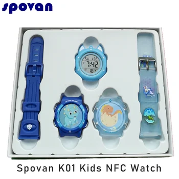 Spovan Kids skaitmeniniai laikrodžiai Reguliuojamas silikoninis dirželis Vandeniui atsparus vaikiškas laikrodis Berniukai Mergaitės Sportinis riešas Elektroninis išmanusis laikrodis