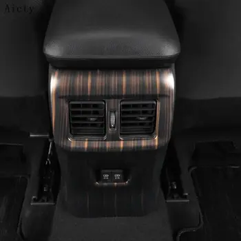 skirta Toyota RAV4 RAV 4 XA50 50 2019 2020 Persikų automobilio oro kondicionierius Galinis už porankių dėžutės AC liejimo dangtelio komplekto apdailos priedai