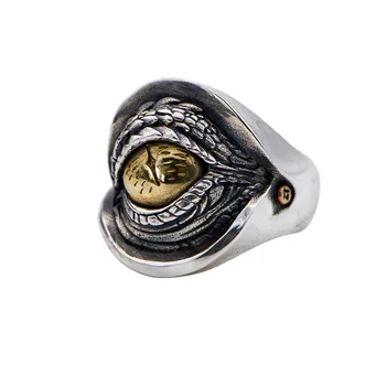 Creative Design Dragon's Eye Ring for Men Domineering Open Ring Rock Party papuošalų aksesuarai