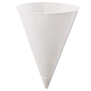 AFBC balto popieriaus kūginiai puodeliai, sniego kūgio puodeliai, padengti sandarūs kūginiai popieriniai puodeliai, skirti slydimui, nuskustam ledui, vandeniui 400vnt