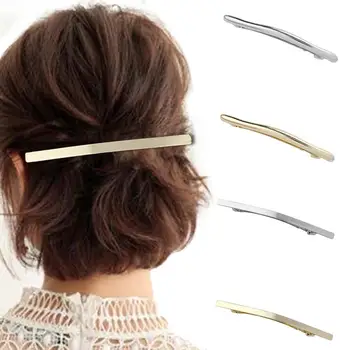 Paprastas pavasario spaustukas Plaukų dėvėjimas Horizontalus spaustukas Metalas Korėjietiško stiliaus Plaukų dėvėjimas Paprastas plaukų segtukas Netaisyklingi moterų plaukų aksesuarai