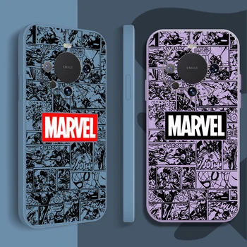 Marvel Spiderman logotipas Huawei Mate 40 30 30E 20 10 Plus Lite Honor 100 Pro X20 SE x30 x40 x50i Telefono dėklo dangtelio dėklai Atgal