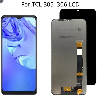 100% visiškai nauja TCL 305 LCD 6102D ekrano jutiklinio ekrano skaitmeninimo priemonės surinkimas, skirtas TCL 306 x668 6102H LCD ekranui, skirtam TCL 305 306 LCD