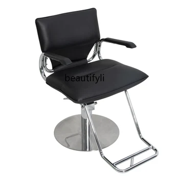 Plaukų salono plaukų kirpimo kėdė Kirpyklos parduotuvės kėdė Grožio salono kėdė Karšta dažymo kėdė
