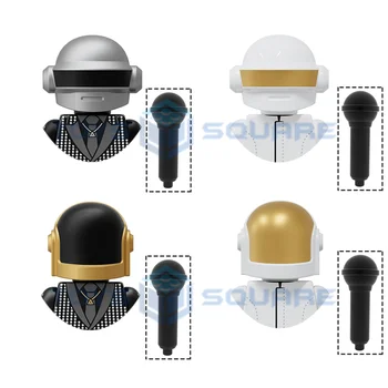 The Helmet Suit Punk Singer Model Blocks MOC Bricks Set Gifts Žaislai vaikams KT1063