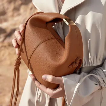 SEMALAYA Bento krepšio nišos dizainas naujas priemiestinės mados odinis vieno peties kryžminis krepšys moterims
