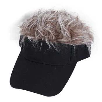 Unisex Thick Cool Hip Hop Peaked Cap Sun Hat Short Casual Skullcap Bomber Hats Hat Outdoor Multifunction Trendy Wig Baseball Cap