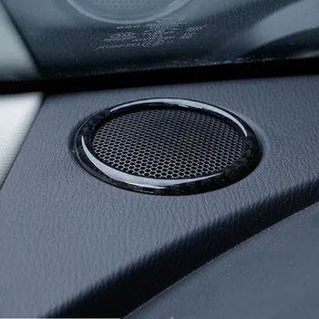For Mazda 2 Demio DL Sedanas DJ Hečbekas 2015 2016 2017 Garsiakalbio apdaila Žiedas Anglies pluoštas Automobilių stiliaus priedai 2vnt