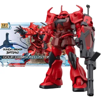 Bandai Gunpla HG 1/144 Gouf Crimson Custom Gundam Surinkimo modelis Judančios jungtys Aukštos kokybės kolekciniai žaislų modeliai Vaikų dovana