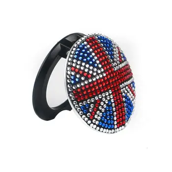 Queen Jubilee 70 Years Union Jack Cars Switch Cover S Universal Car Key Cover Anti-Scratch Universal Button Decoration