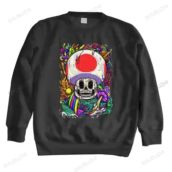 SKull Magic Mushroom gobtuvai Vyrai ilgomis rankovėmis Harajuku džemperis su gobtuvu Mados haliucinacijos Psilocibino šašlykai Medvilniniai džemperiai Atributika