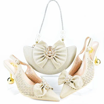 MEOD Paskutiniai itališko dizaino mados stiliaus moteriški batai su derančiu krepšio rinkiniu 2023 Nigerijos batų ir krepšių rinkinys RTY1-13