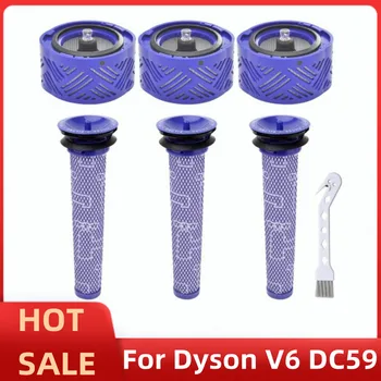 Hepa Post filtrai Dyson V6 DC59 dulkių siurblio dalims Prieš ir po variklio HEPA filtrų keitimas DY-96674101 & DY-96566101