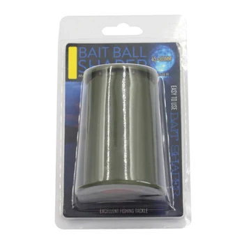 Ball Shaper masalo tiektuvas 1vnt 45*80mm karpių gamintojas Žvejybos masalo sulankstoma dėžutė + popierinė kortelė Žolė Žalias pagrindas Nešiojamas