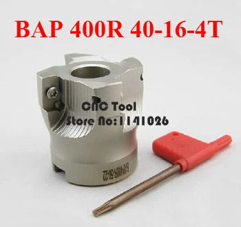 Nemokamas apsipirkimas BAP 400R 40-16-4T 90 laipsnių stačiu kampu pečių paviršiaus malūno galvutė, CNC frezavimo pjaustytuvas, skirtas APMT1604