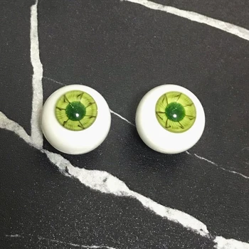 18mm lėlės akys žalios stiklinės akys BJD lėlių aksesuarams Rankų darbo akies obuolio lėlių priedai Žaislas